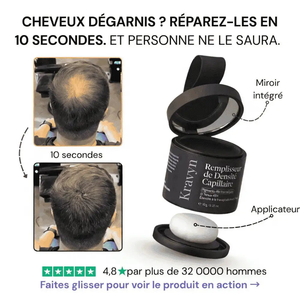 Kravyn Hair poudre densifiant